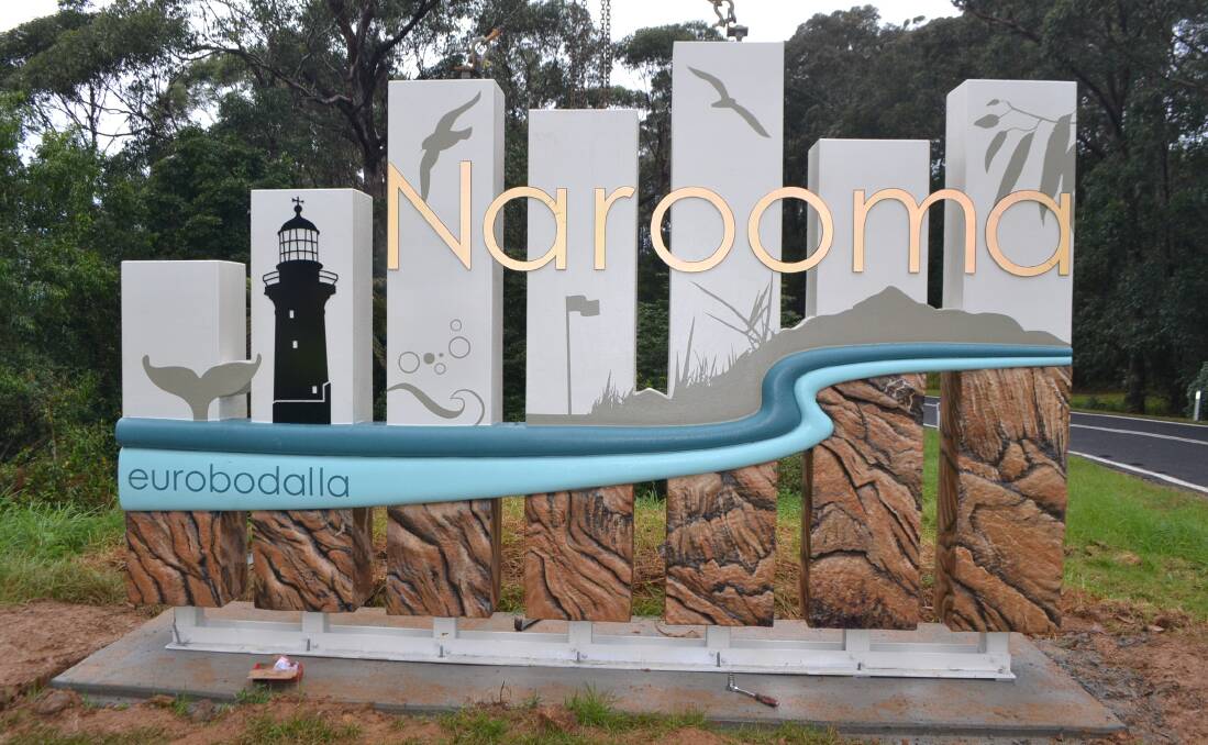 DRAWING FIRE: Town signs at the entrances to Narooma, Moruya and Batemans Bay have drawn fire from some, including letter writer Janet Jones.