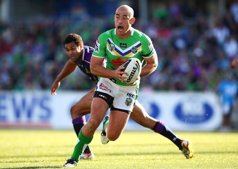 Terry Campese in action for the Canberra Raiders. Photo: GETTY IMAGES