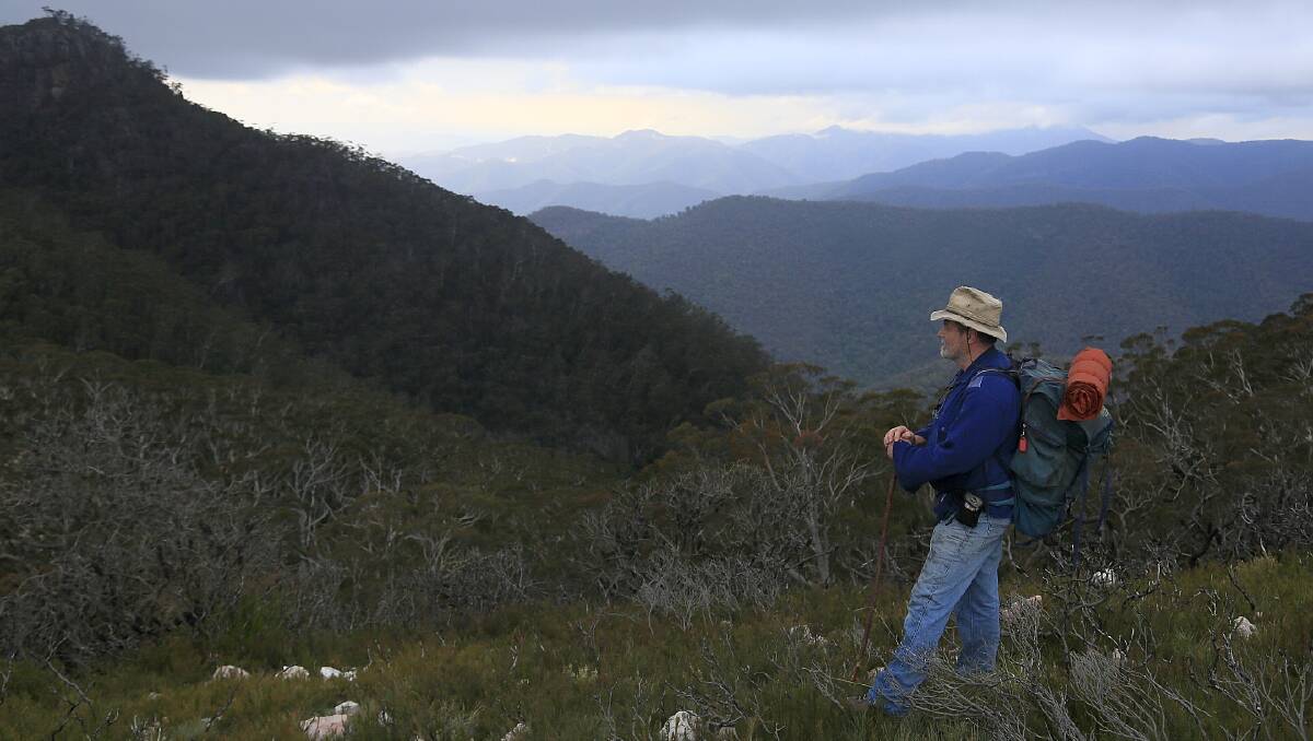 Naturalist John Blay in the back country around Wadbiliga.