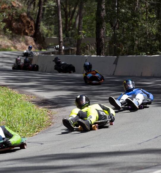 Southern racer tied equal first in Australian Street Luge Championship