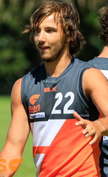 Future AFL star Jai Reed suited up to play for the GWS Academy squad earlier this month. 