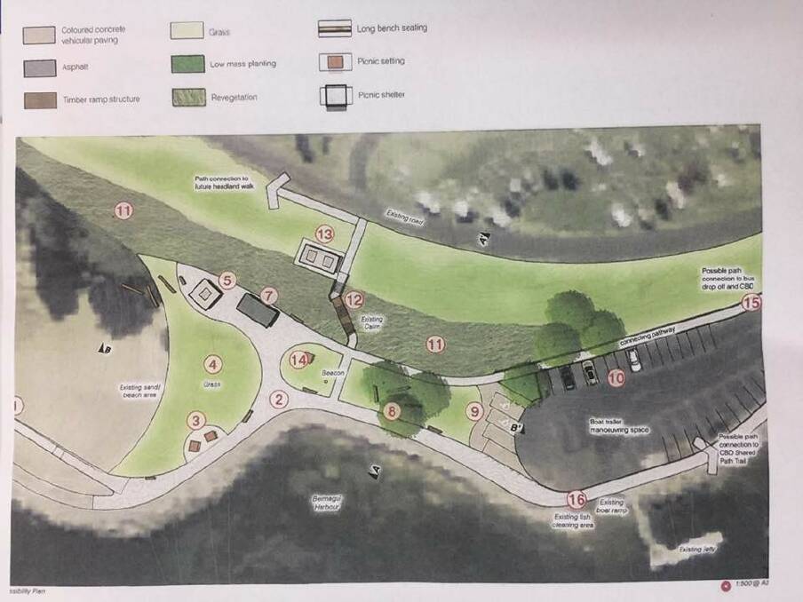 Pic of new ramp plan and Bruce Steer pool