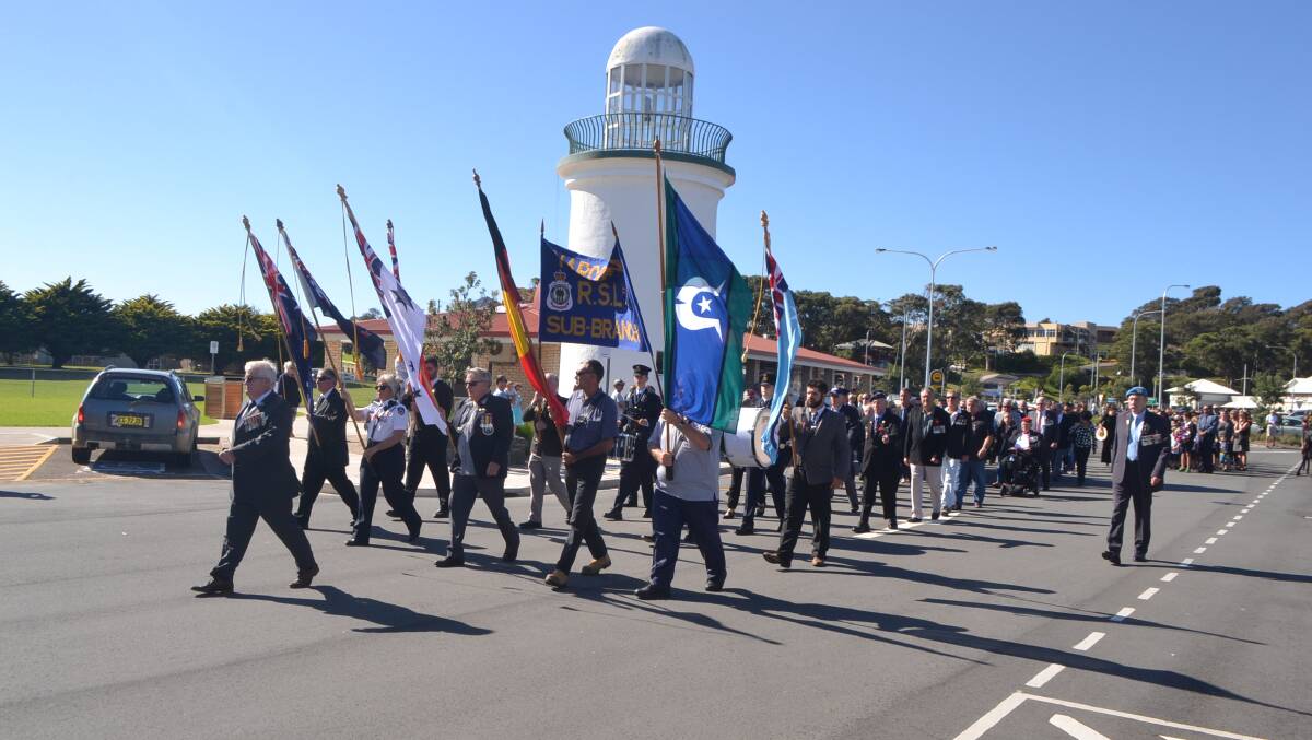 Photos from the Anzac Day march and service at Narooma