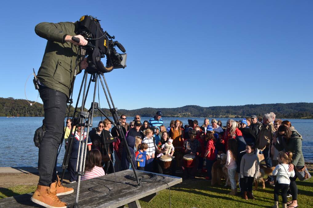 Photos of the Today Show filiming at Narooma