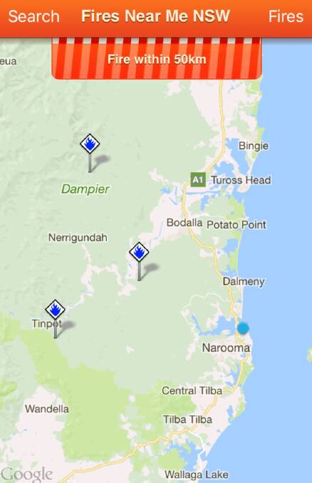 Forestry Corporation NSW has three hazard reduction burns just west of Narooma, according to the Fires Near Me app, being at Tinpot, C-Ridge Road and Comerang Road, with smoke visible from town in recent days. 