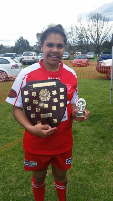 Nyeasha Hoskins-Moore, aged 16 and in Year 10 at Narooma High School,  played for the Narooma Devils U16 Junior League Team and also the trophy winning 2016 girl league tag grand final winners.   