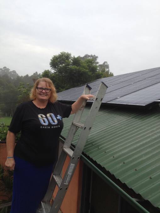 Tilba resident Annette Kennewell is staying home in Central Tilba during this year’s Earth Hour. Recently she changed to LED lighting throughout her home and installed rooftop solar as part of the Eurobodalla community solar bulk buy. 