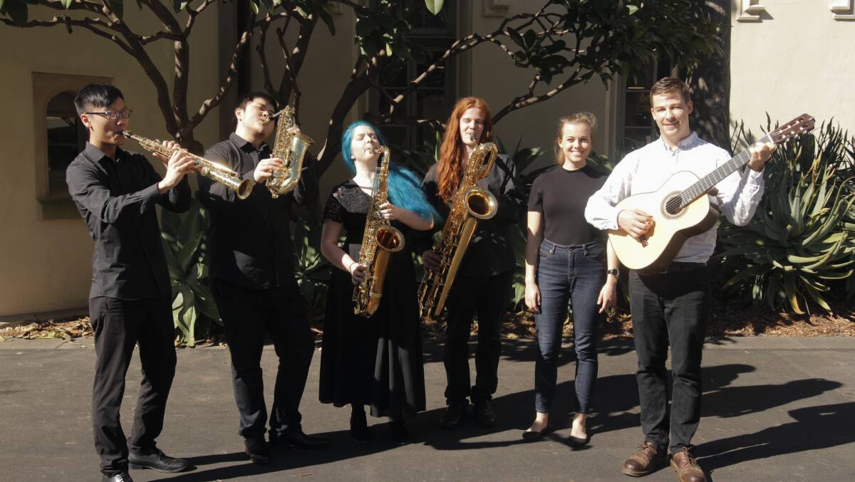 On the Sydney Conservatorium Great South Tour are  musicians Chung Him Chu, Xiao Han, Jasmine-Jade Mills, Travers Keirle, Jane Anderson and George Wills. 