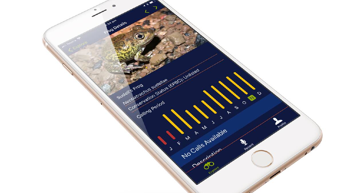 FREE APP: The FrogID app is at the heart of Australia’s first national frog count, so everyone can join in to help save one of the most threatened groups of animals on Earth.