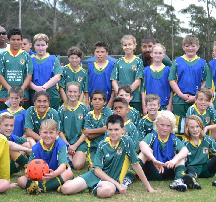 FRIENDLY FIRE: The Bodalla Gold and Bodalla Green teams faced off in the Uner 12s grand final on Sunday.