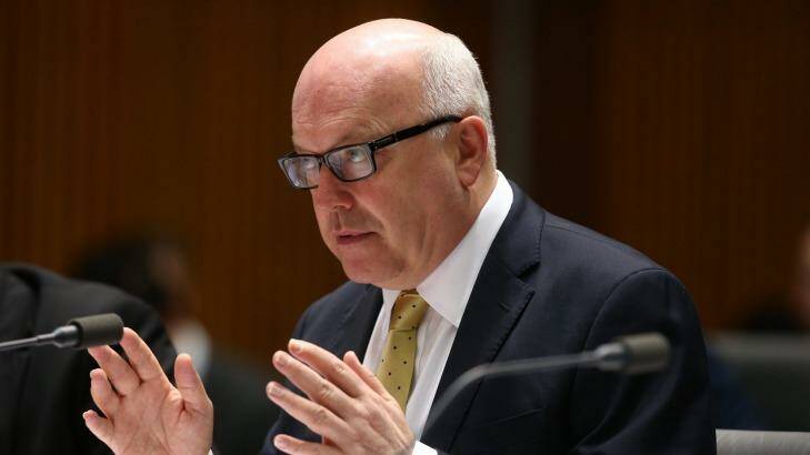 Attorney-General George Brandis has labelled Islamist  terrorism "the greatest national security challenge we are likely to face in our lifetimes". Photo: Andrew Meares