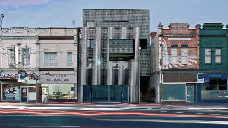 An 1890s Victorian shopfront is recycled to make way for a set of apartments in Burwood Road, East Hawthorn. Photo: Supplied
