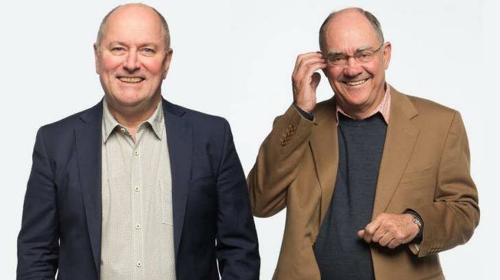 Ratings kings: 3AW's Ross Stevenson and John Burns are Melbourne's most-popular presenters. Photo: Simon Schluter