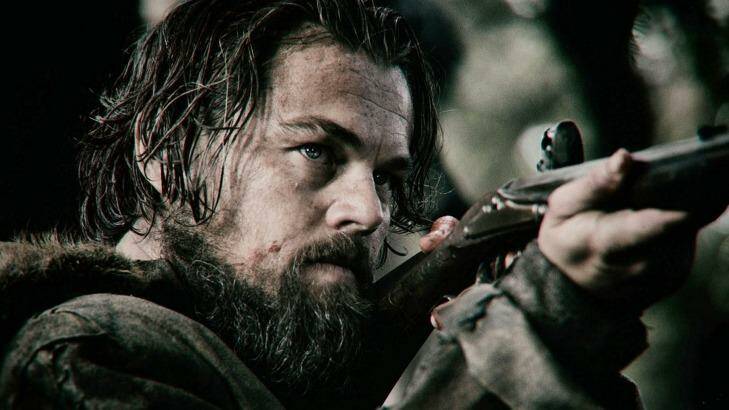 Leonardo Di Caprio in the gritty Oscar-winning movie The Revenant.