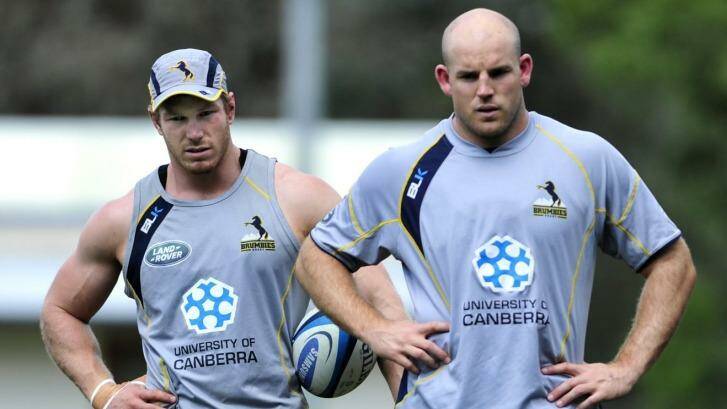 David Pocock and Stephen Moore have backed Michael Cheika to succeed. Photo: Melissa Adams