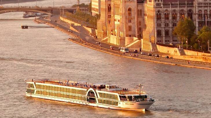 River cruising with Amadeus in Budapest.