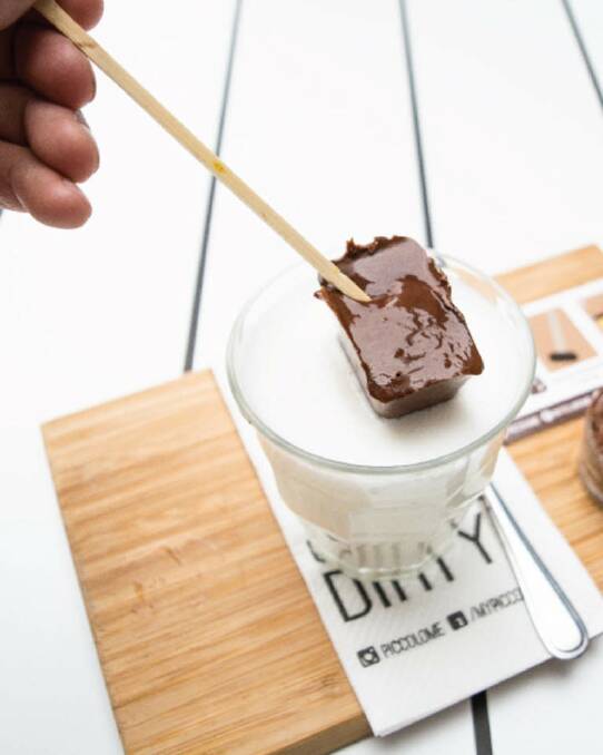 Nutella on a stick at Piccolo Me, Sydney. Photo: Supplied