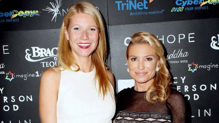 Gwyneth Paltrow (left) and Tracy Anderson attend the Imagine1Day Annual Gala on in Los Angeles. Photo: Rachel Murray