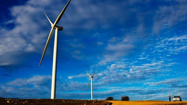 A wind farm near Canberra. Photo: Nic Walker
