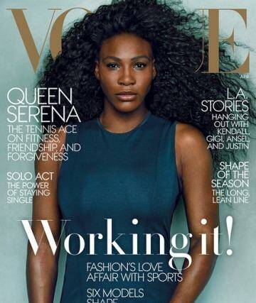 Serena Williams told Vogue she wants to end the myth that women tennis players can't be friends.  Photo: Vogue