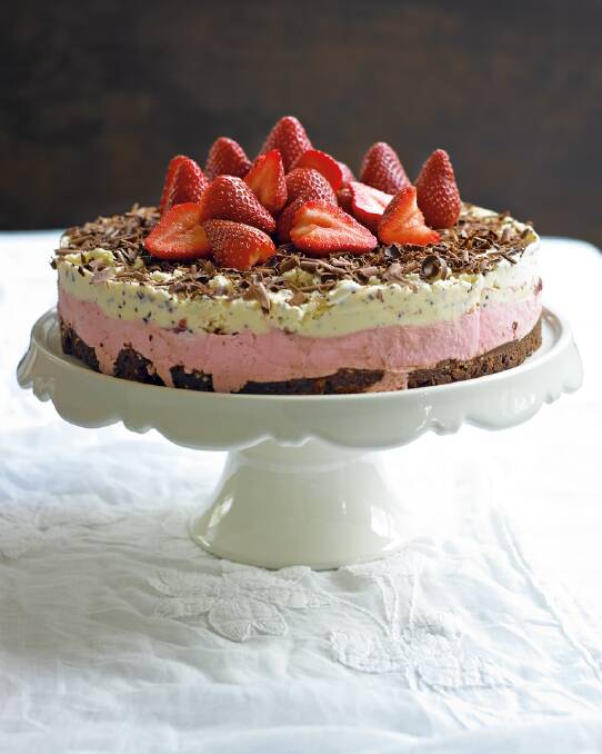 Use store-bought ice-cream in this cheat's ice-cream cake <a href="http://www.goodfood.com.au/good-food/cook/recipe/chocolate-and-strawberry-icecream-cake-20130725-2qlgu.html"><b>(Recipe here).</b></a>