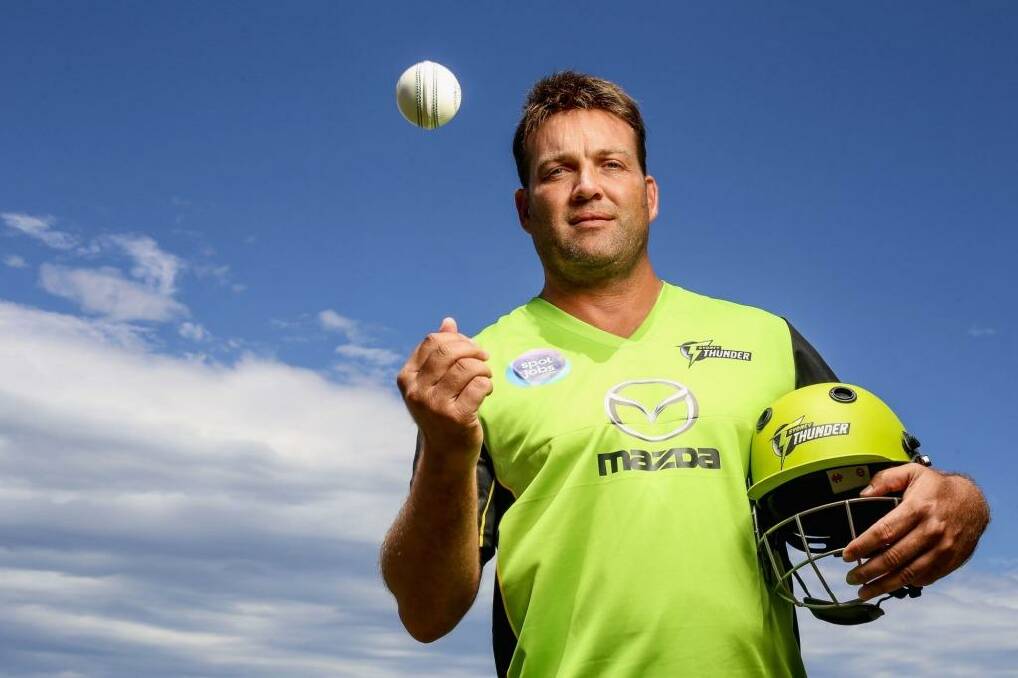 Thunderstruck: Jacques Kallis will turn in out in the lime green of the western Sydney franchise. Photo: Cole Bennetts