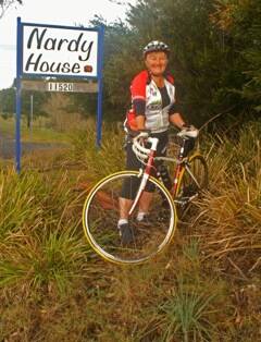 Gail Drury is about to set off on her bicycle across the Nullarbor in support of Nardy House.