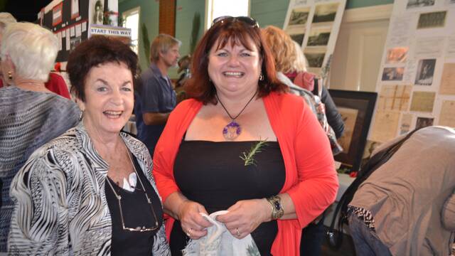 CATERING DUTIES: One catering duties at the Tilba ANZAC Day historic display are Christine Montague and Diane Pye.