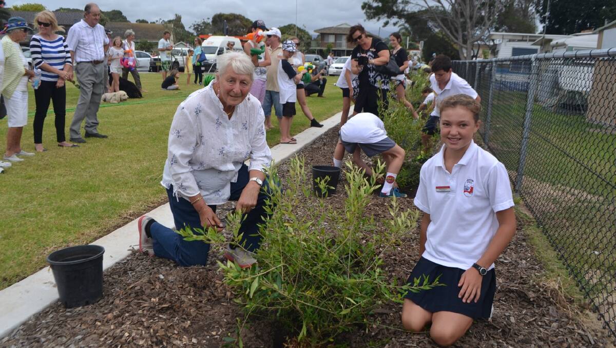 Photos from the opening of the Narooma Flat streetscaping project