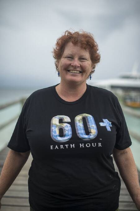 ON THE REEF: Annette Kennewell at the prestigious Earth Hour climate change retreat at Heron Island on the Great Barrier Reef. 