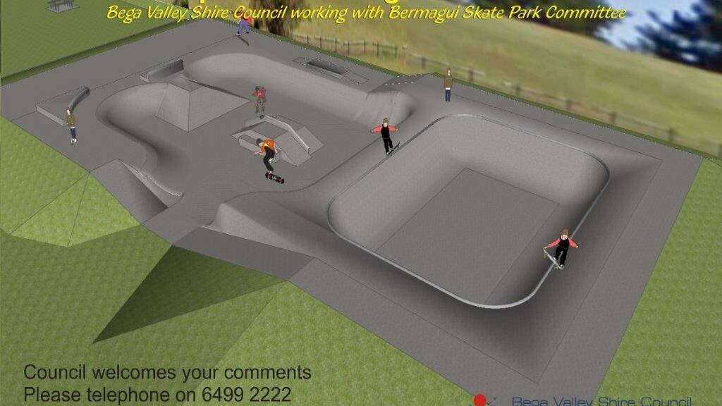 BERMI PARK: Construction is also going to begin soon on the Bermagui skate park with the Bega shire also calling for comments on design.