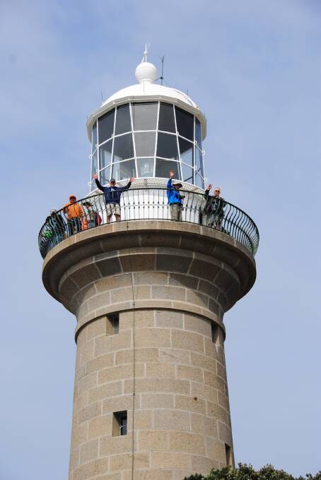 VISITORS: 45 Americans, a Dutchman and a couple of Aussies all from the US Lighthouse Society were in their element on Montague Island on Monday.