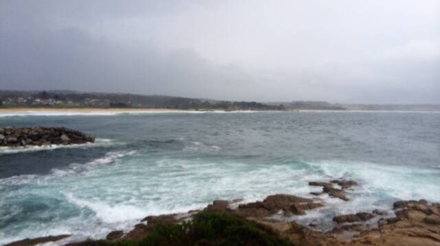 BERMAGUI VIEW: A look north from Bermagui toward Narooma where all the rain fell. Photo Stan Gorton
