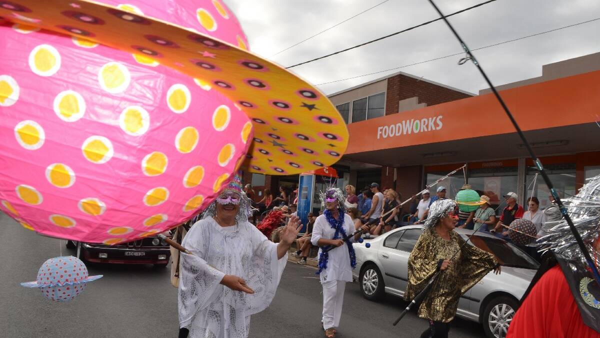 PLANETARY: The Bermagui Seaside Fair was indeed "Out of this World" with some fantastic costumes in the parade and much more – here is University of Third Age which won Best On Foot.  