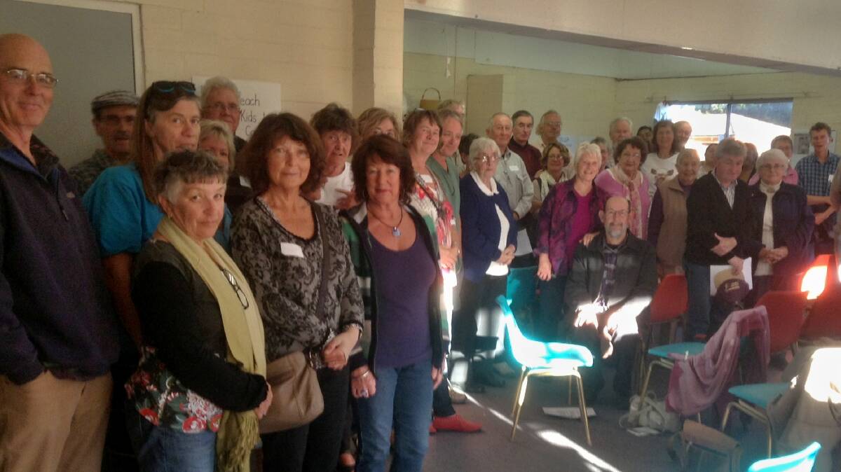 SUNDAY MEETING: The Stop Arms Fair Eurobodalla Committee says around 60 people attended Sunday’s meeting. 