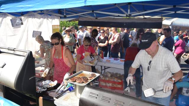 TILBA FESTIVAL: The Central Tilba Area School food stall was flat out all day!