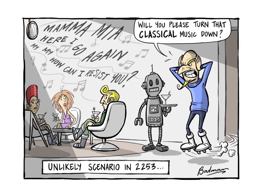 The cartoon from Mike Badman at BadmanInk - appropriate given that the ABBA cover band "FABBA" played the Narooma Golf Club over the weekend!