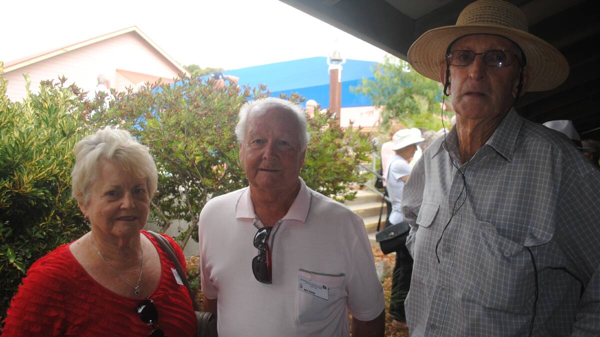 PALS: Max and Irene Frazer with local man John Costin.