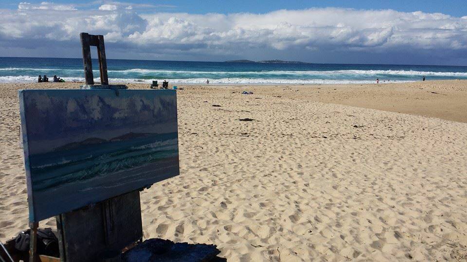 Not present at the opening night was Bodalla artist Ritchey Sealy, who had two oil paintings entered, one of which won that division.

He was spotted on Narooma surf beach last week doing a painting of Montague Island and will be giving art classes at scenic locations around the district.