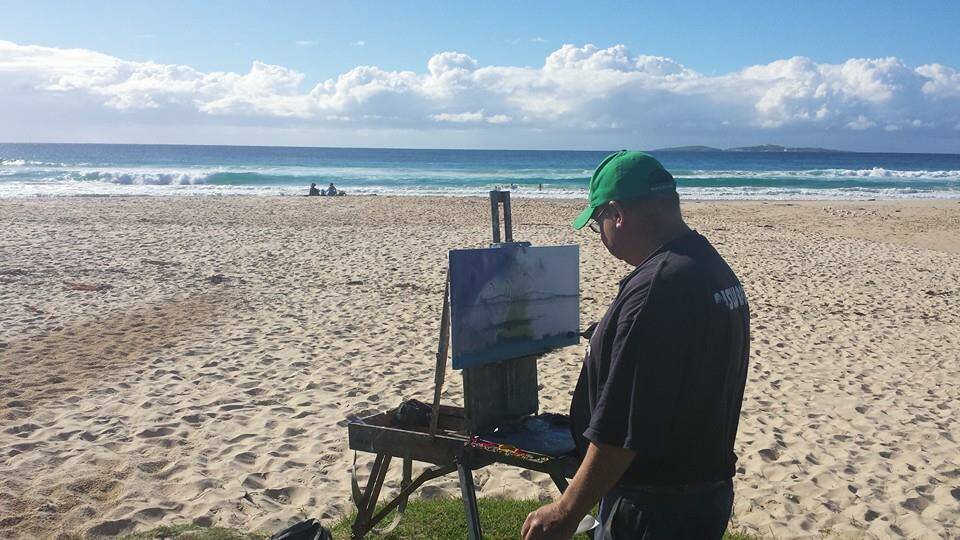 Not present at the opening night was Bodalla artist Ritchey Sealy, who had two oil paintings entered, one of which won that division.

He was spotted on Narooma surf beach last week doing a painting of Montague Island and will be giving art classes at scenic locations around the district.