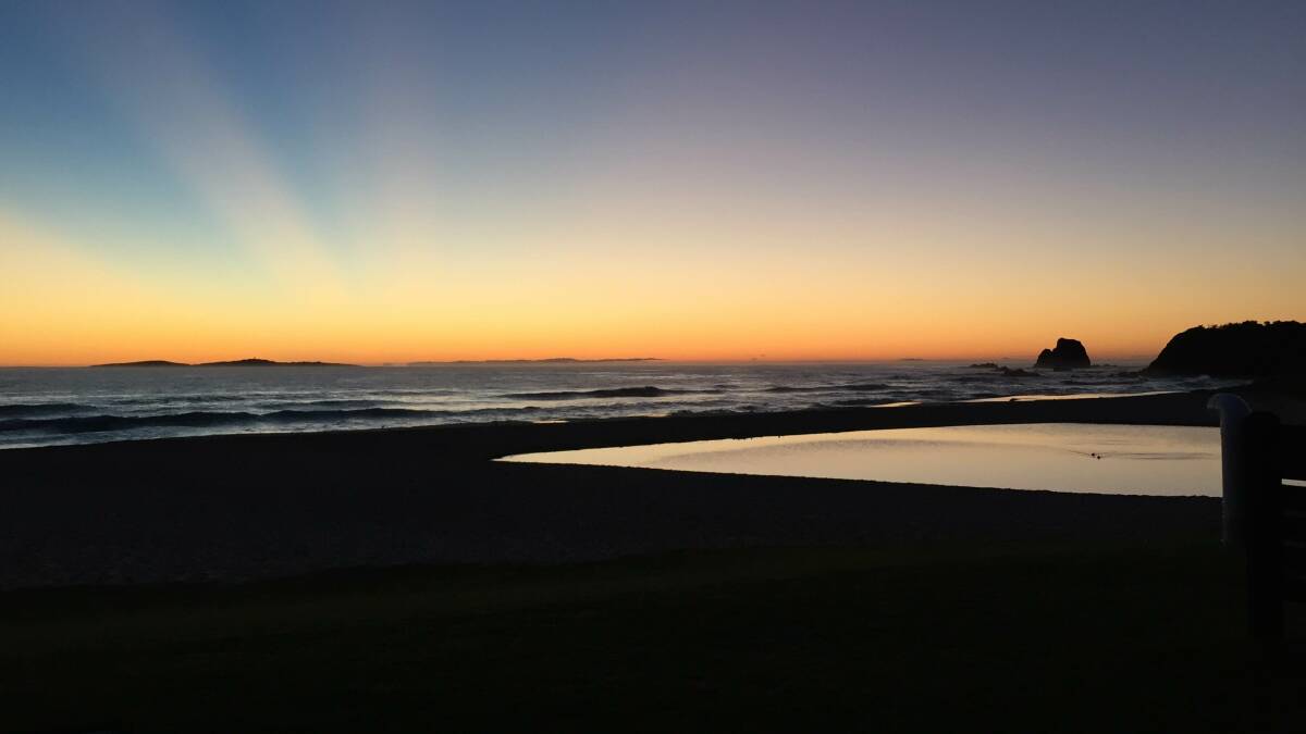 Some beautiful sunrise photos taken by a future Narooma resident