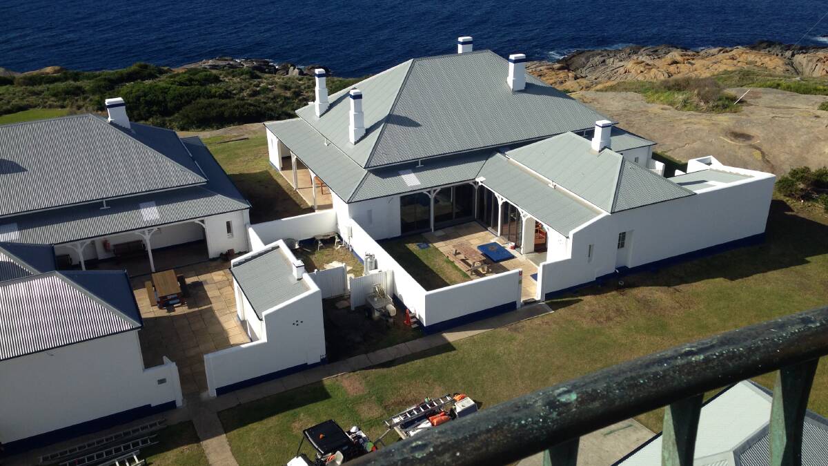 NEW ROOF: The new steel roofing on the accommodation buildings at Montague Island. 