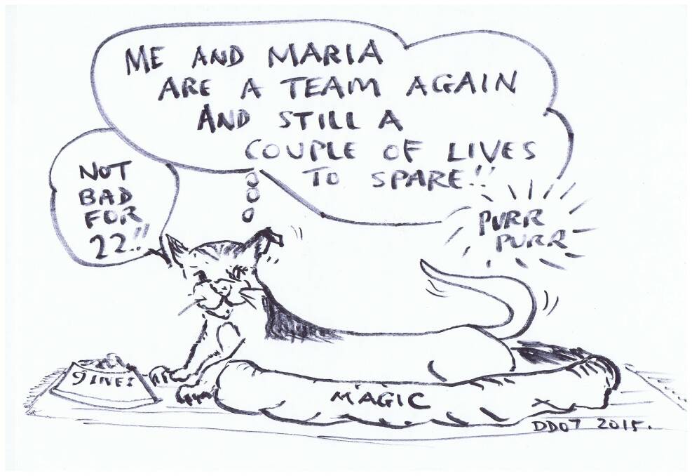 CARTOON: Narooma News cartoonist Brian Todd aka D. Dot looks at Magic the 22-year-old cat that went missing but was returned...  