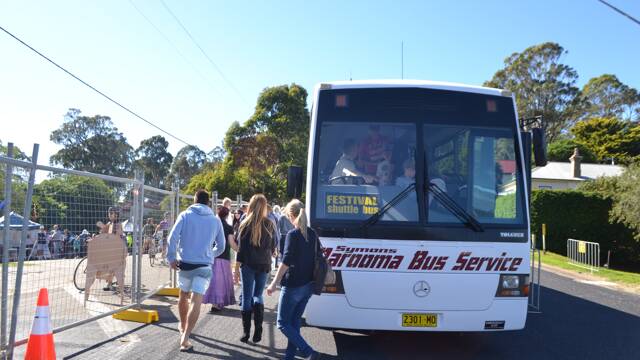 BUS SHUTTLE: Symons Narooma Bus Service did a magnificent job shuttling people between Narooma and Tilba Tilba and the Tilba Festival on Easter Saturday.