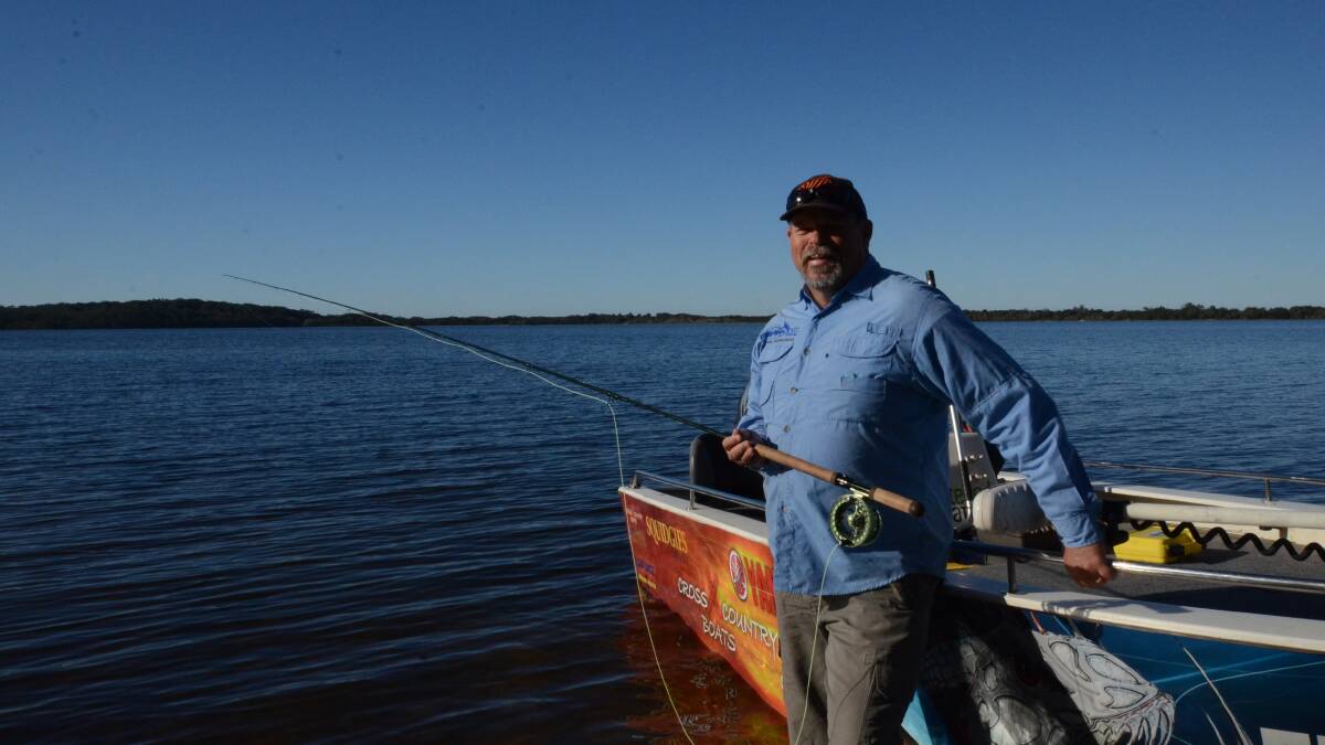 LAKE FISHING: Concerned recreational fisherman Steve Starling fishes on Coila Lake regularly. 