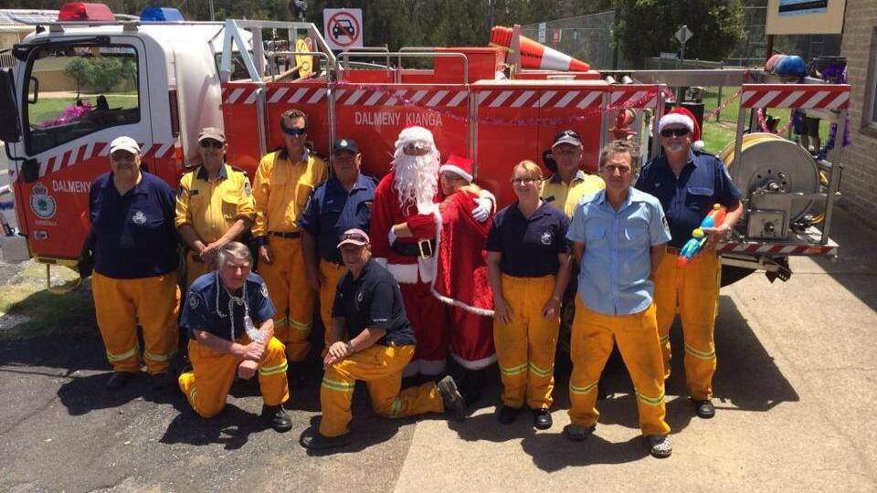 DAL RFS: The Dalmeny RFS brigade is much loved by the community especially on its Christmas lolly run!