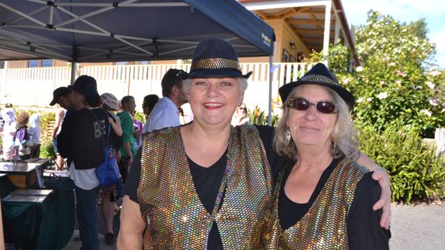 TILBA TAPPERS: Members of the Tilba Tappers Daiva Ceicys and Carol Meindl at the Tilba Easter Festival.