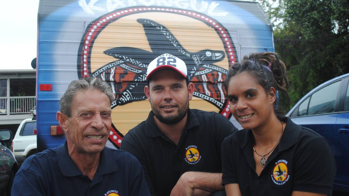 KATUNGUL STAFF: Wayne Williams, Todd Chatfield and Chrystal Mercy are committed to providing high quality treatment and services in a culturally appropriate way. 