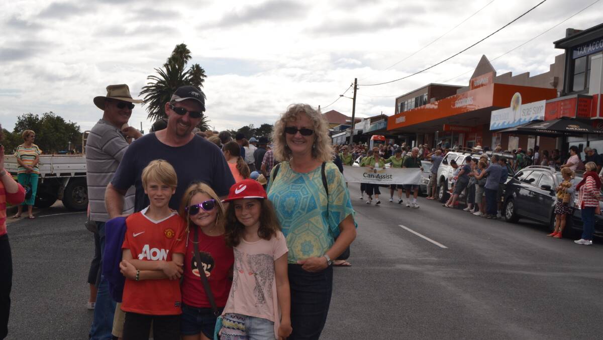 NAROOMA FAMILY: Heading down to the Bermagui Seaside Fair are Narooma families like Jo Westoll and Steve Hutchison with kids Leah, Luka and Jack. 