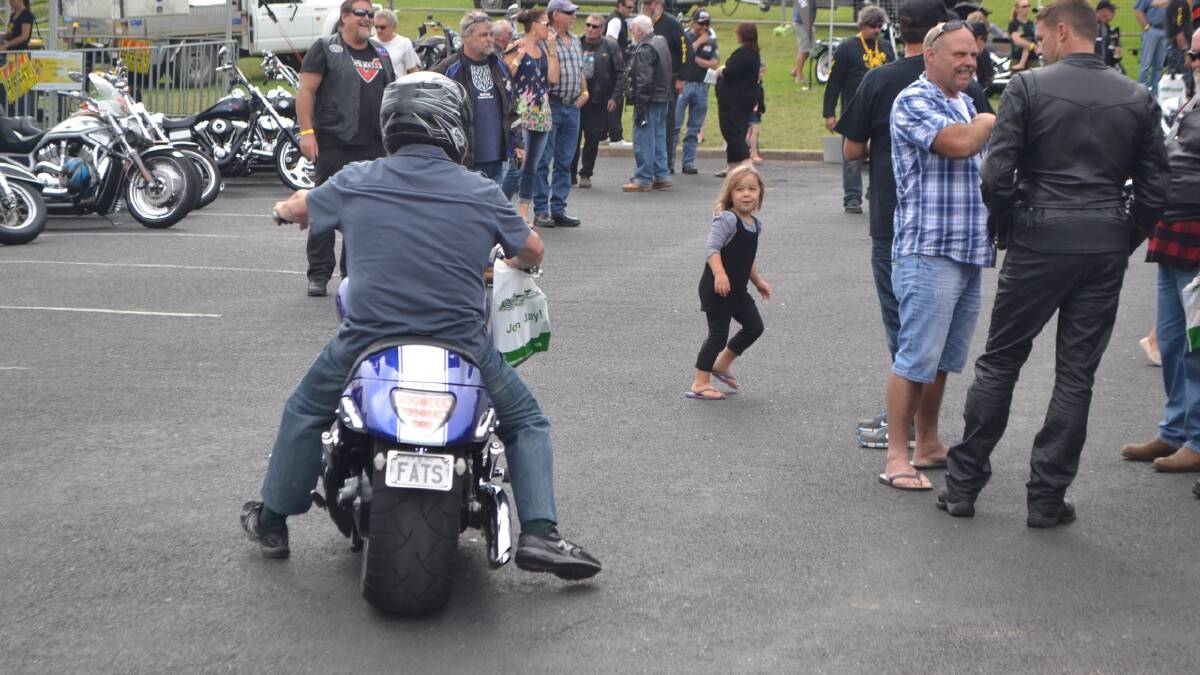 BERMAGUI BIKE SHOW: Another shot from this year’s Cancer Research Advocate Bikers (CRABs) Bermagui Bike Show on the foreshore of beautiful Bermagui